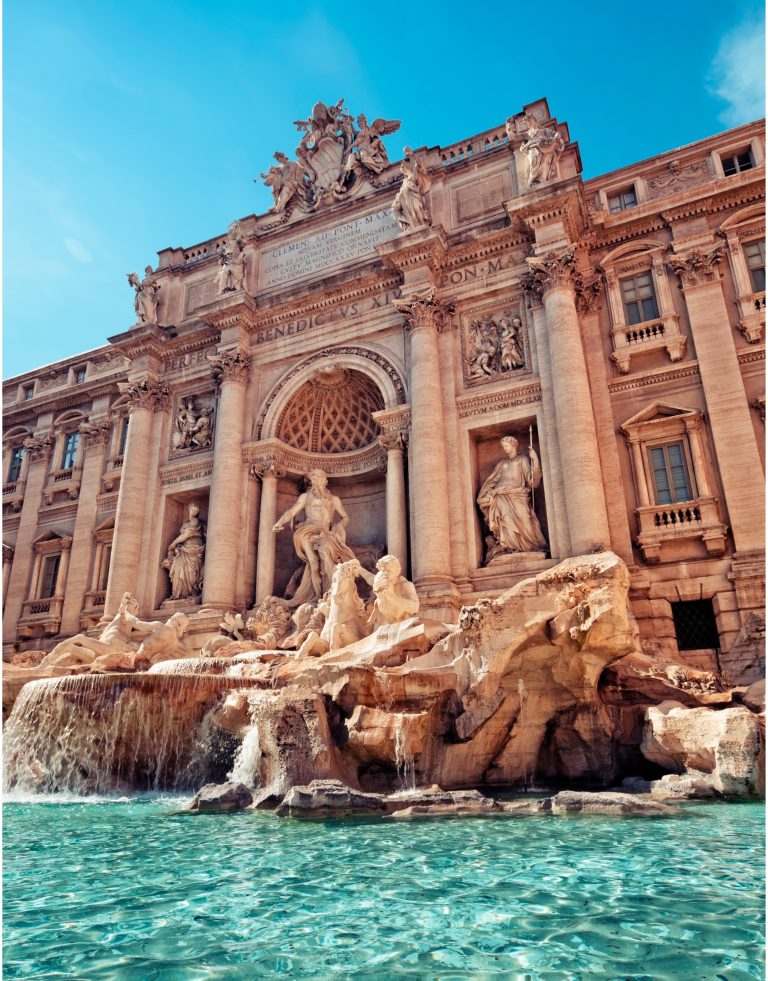 trevi fountain, rome italy