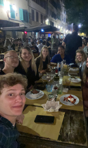 Dinner with new friends - Dealing with loneliness while solo traveling.